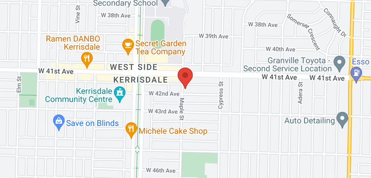 map of 1995 W 42ND AVENUE